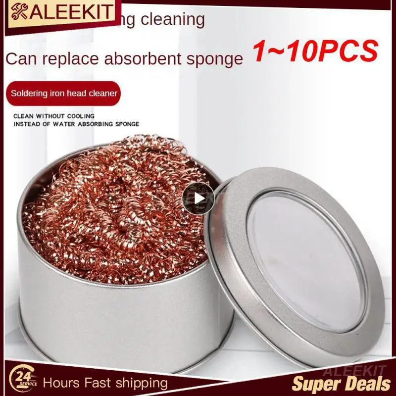 

1~10PCS Practical Iron Boxed Filter Cleaner Does Not Rust High Temperature Resistance Steel Wool Multifunction Deoxidation