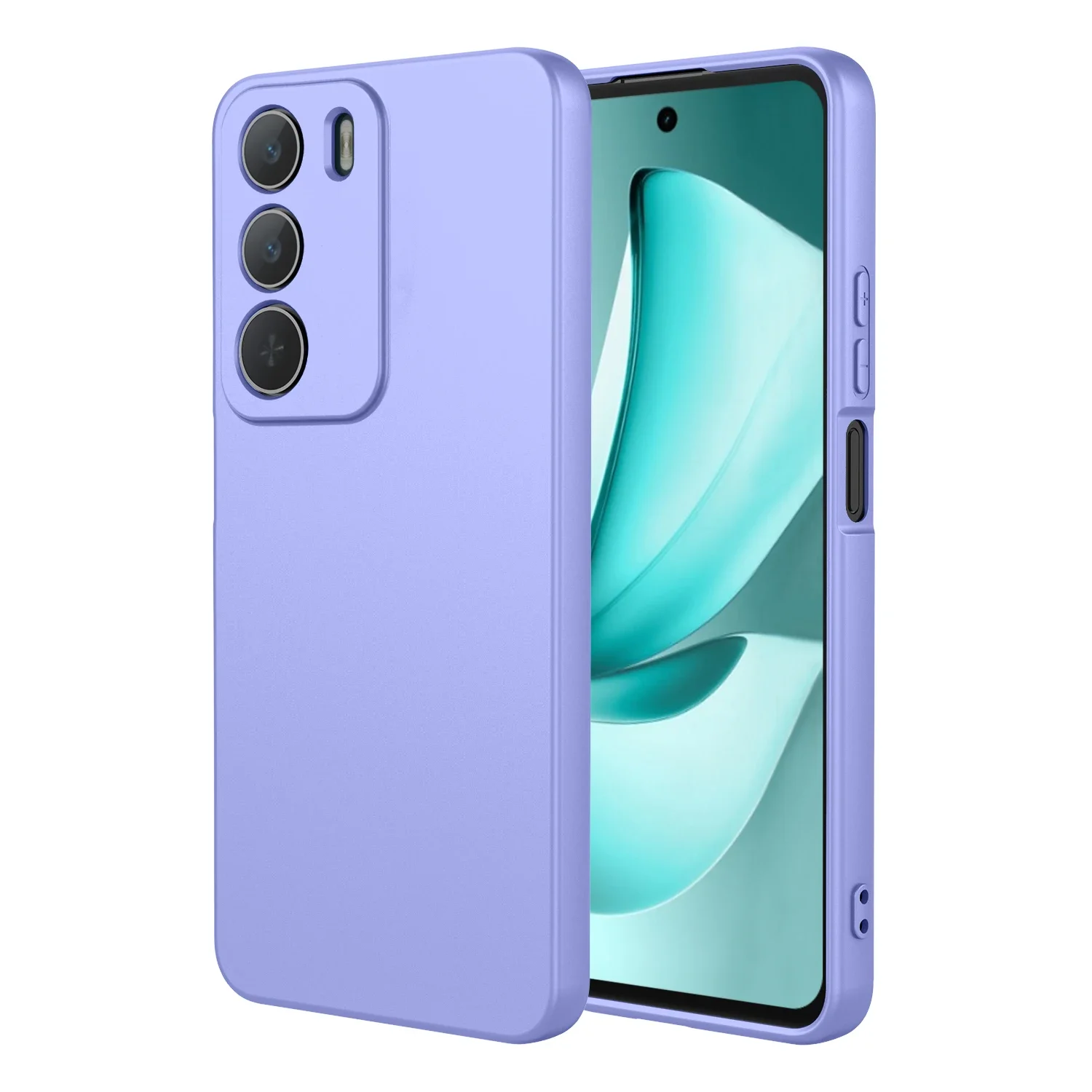 Simple Liquid Magic Square Matte Silicone Phone Case - Sleek and Durable Back Cover Shield