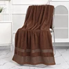 1 enlarged and thickened non shedding water absorbing household pure cotton patterned large bath towel 3