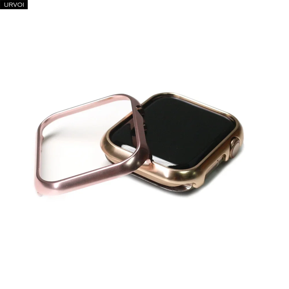 URVOI Shiny Metal Frame Case - Sleek Aluminum Alloy Bumper