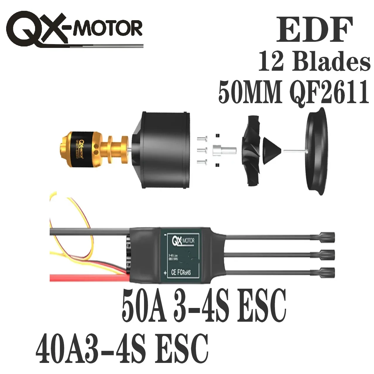 Lot Pièces Drone : 2 Moteurs QX 4600KV, PDB MatekSys, ESC 45A – Neuf