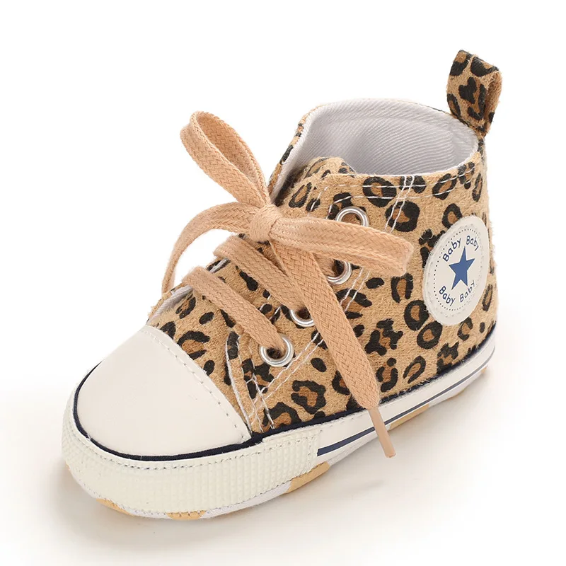 Leopard Print Baby First Walkers 6