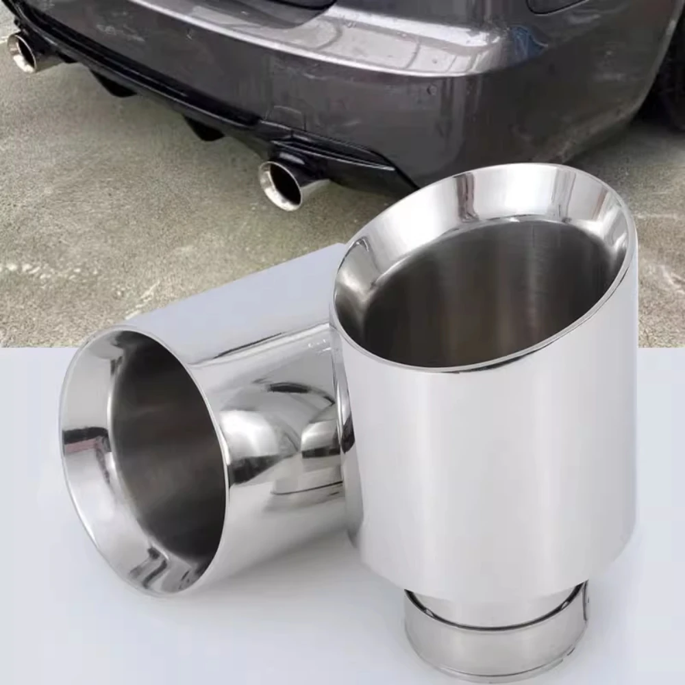 Exhaust Tip Stainless Steel System Tail Pipe Decoration Car Universal Muffler Nozzles 1 Piece
