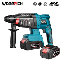 18V 4 Functions Electric Cordless Rotary Hammer Drill Rechargeable Hammer 27mm Impact Drilll For 18V Makita Battery 1