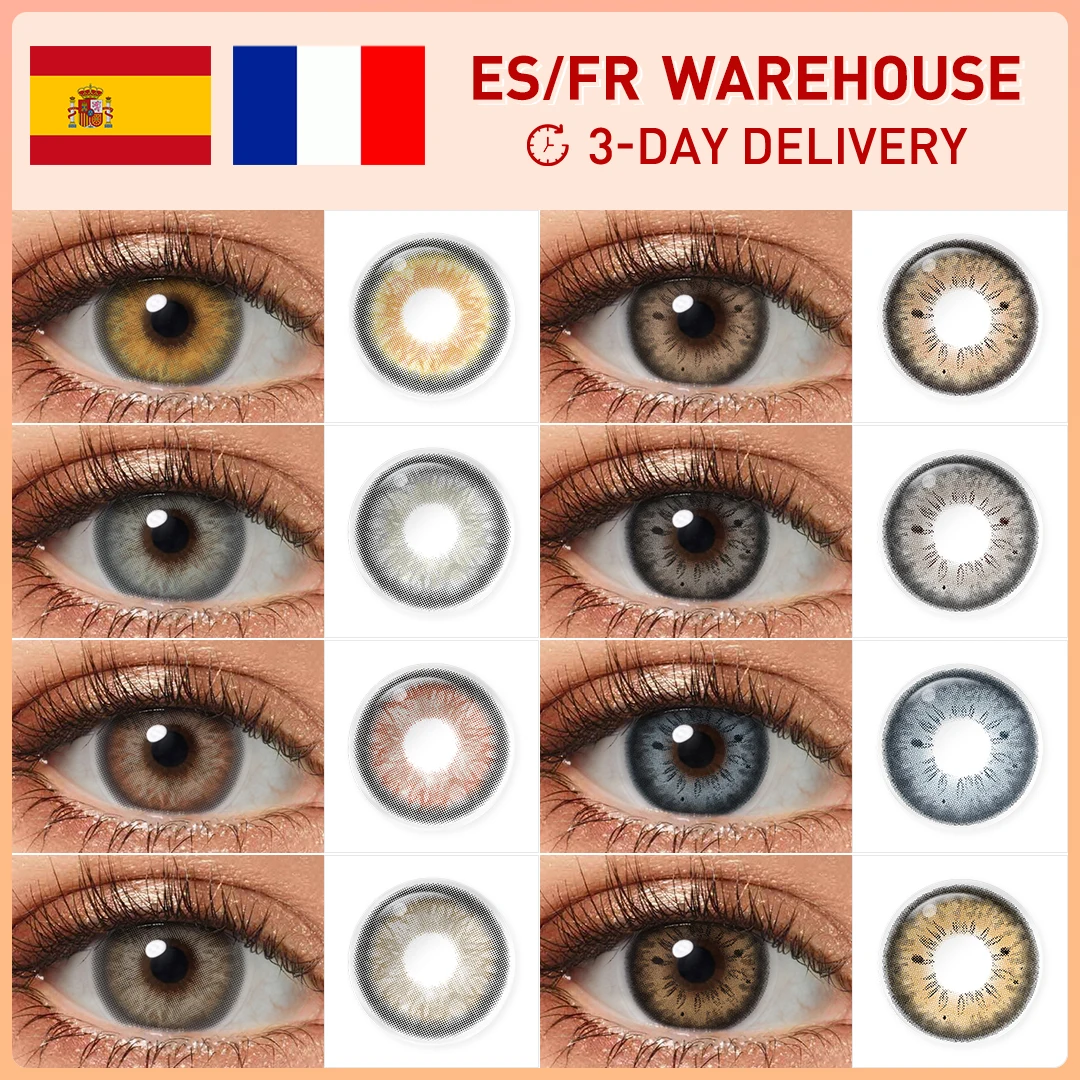 Magister Color Contact Lenses For Eyes 1 Pair Colored Contact Lenses Beauty Pupils Iris Lens Eye Color Lenses Gray Contacts