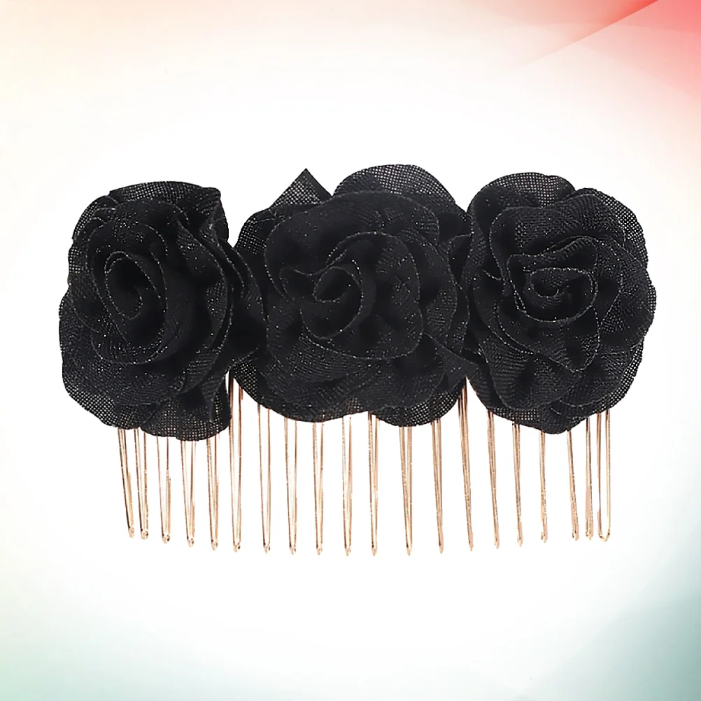 

Flower Hair Clip Cloth Hairpin Floral Accessories Bridal Barrette Prom Pearlescent
