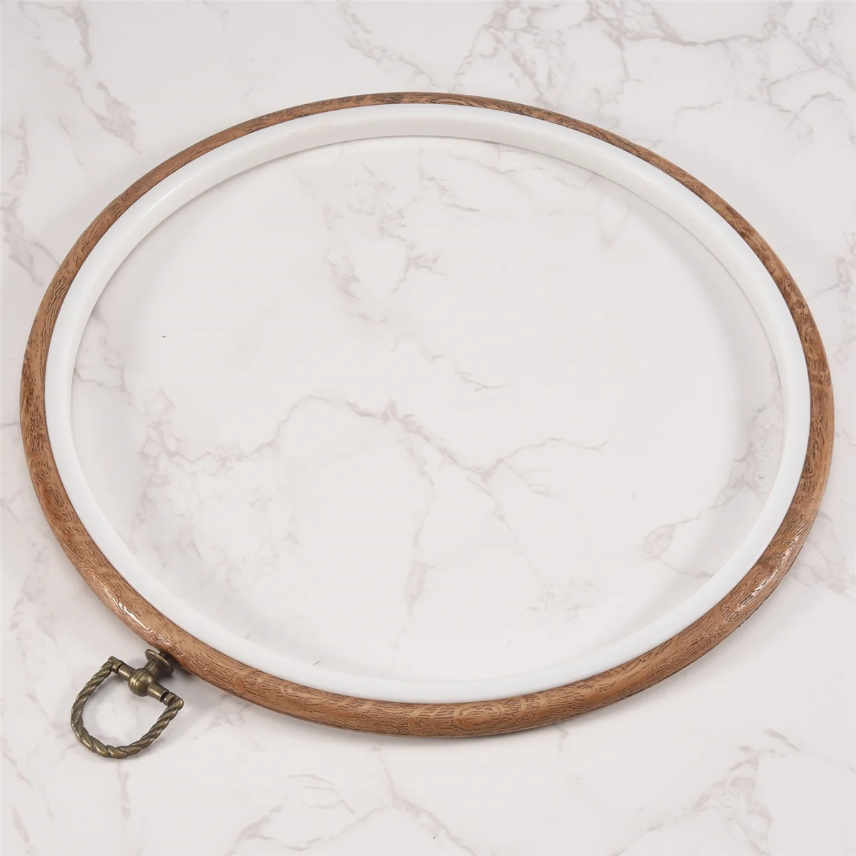 

3 Pieces 10 inch 26cm Embroidery Ring Cross Stitch No Slip Hoops Set Imitated Wood Display Frame Circle Embroidery Kits