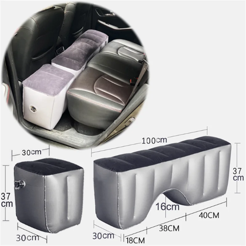 Inflatable Car Travel Bed Gap Pad Air Mattress Rear Seat PVC Cushion For Camping Outdoor Durable Auto Back Seat Accessories