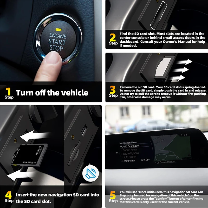 Sat Nav 2020 Version8 Garmin Navigazione SD Scheda GPS Mappe Australia Nuova Zelanda per Mercedes ABC CLA CLS E GLA GLC Classe GLE - Image 6