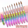 Acrylic Kolinsky Nail Brush 3D Pure Handmade Round Shape Nail Brushes Professional Nail Art Brush Manicure Nail Tools Makeup 1