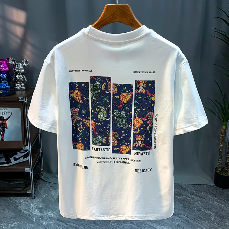 

Мужская рубашка с коротким рукавом и принтом, в китайском стиле