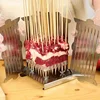 Stainless Steel 49 Holes Meat Skewer Kebab Maker Manual Small Lamb Skewers Machine Barbecue Stringer Kitchen Tool 5