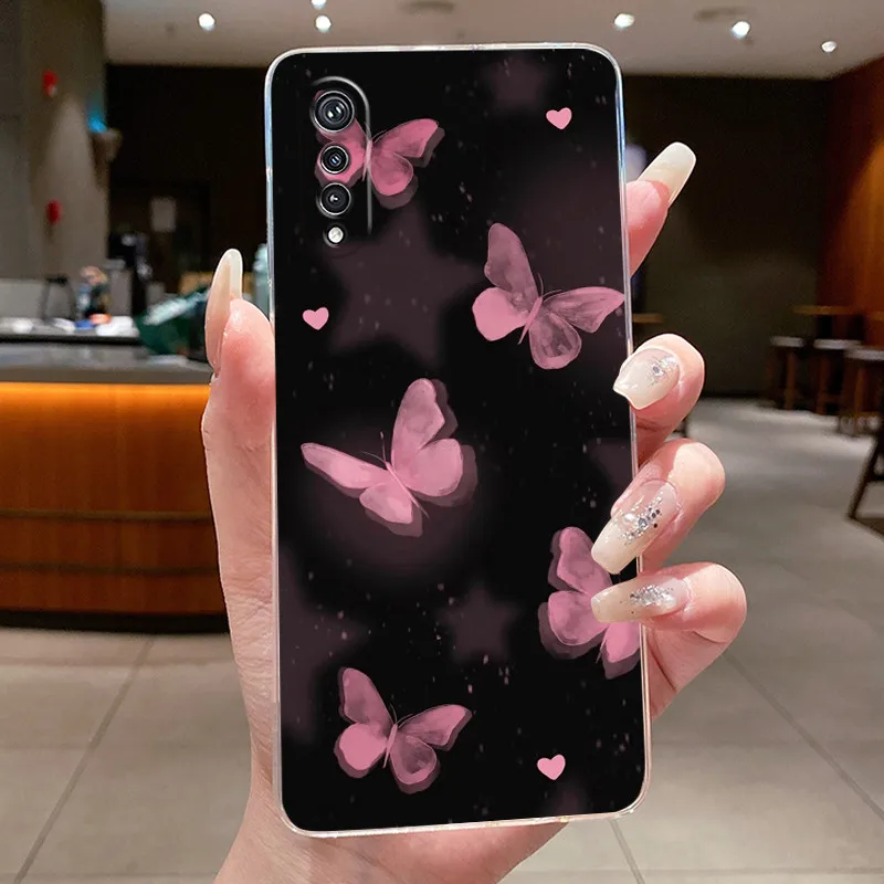 Elegant Butterfly Bow Transparent Soft TPU Phone Case - Protective Thin Silicone Cover