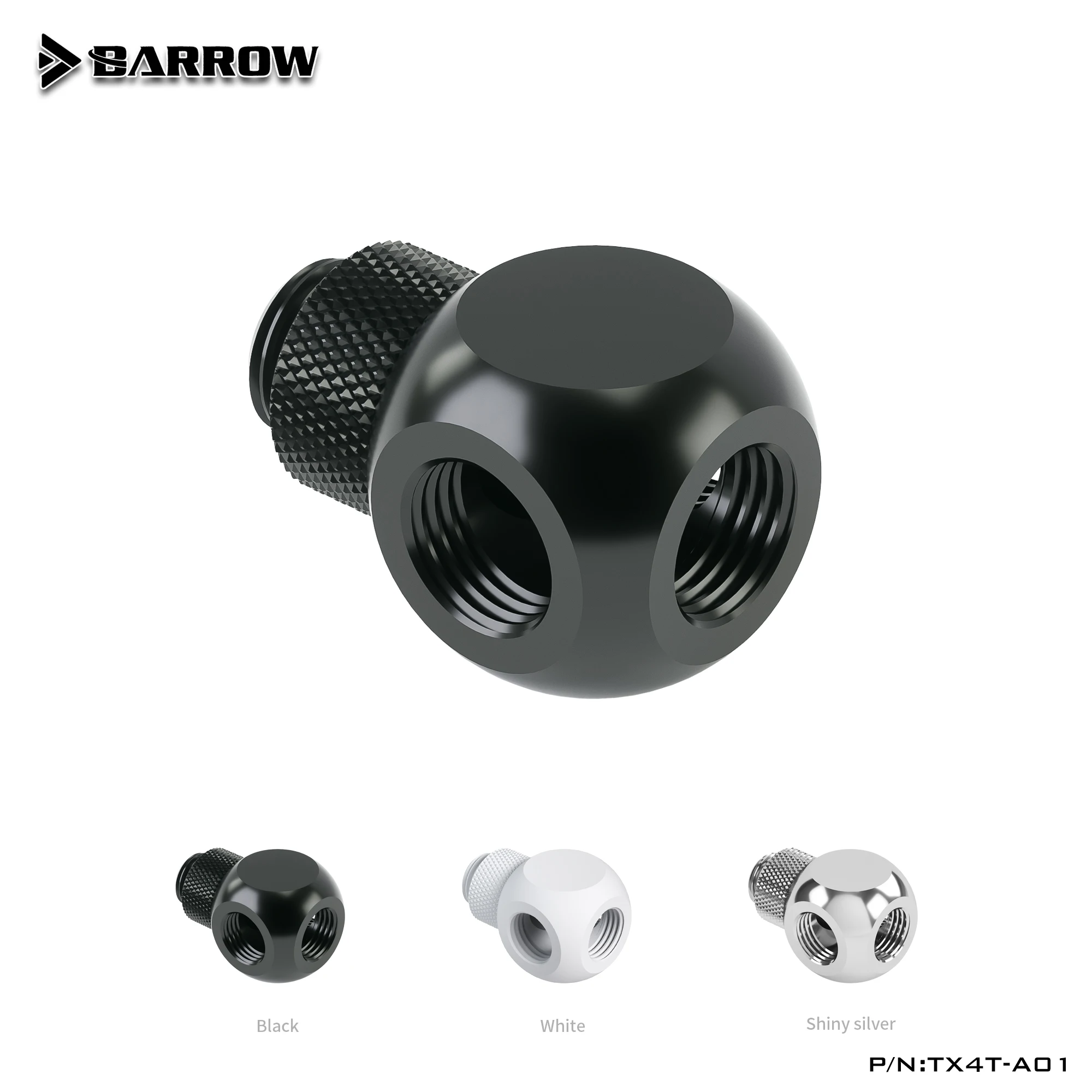 mão 3 4 5-way adaptador rosqueado bronze