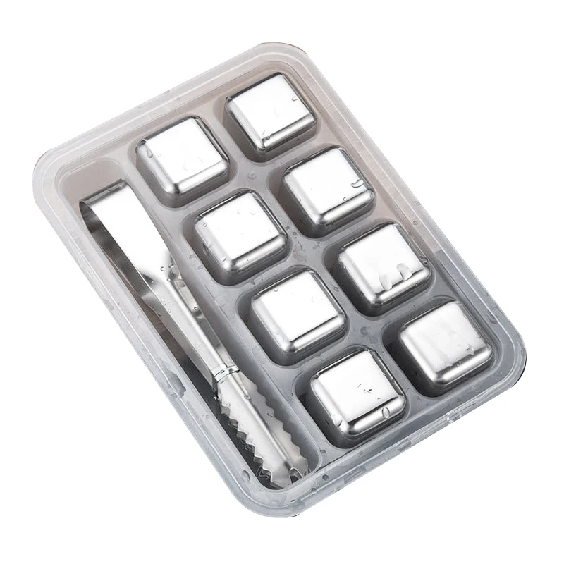 Stainless Steel Ice Cubes, Reusable Chilling Stones For Whiskey