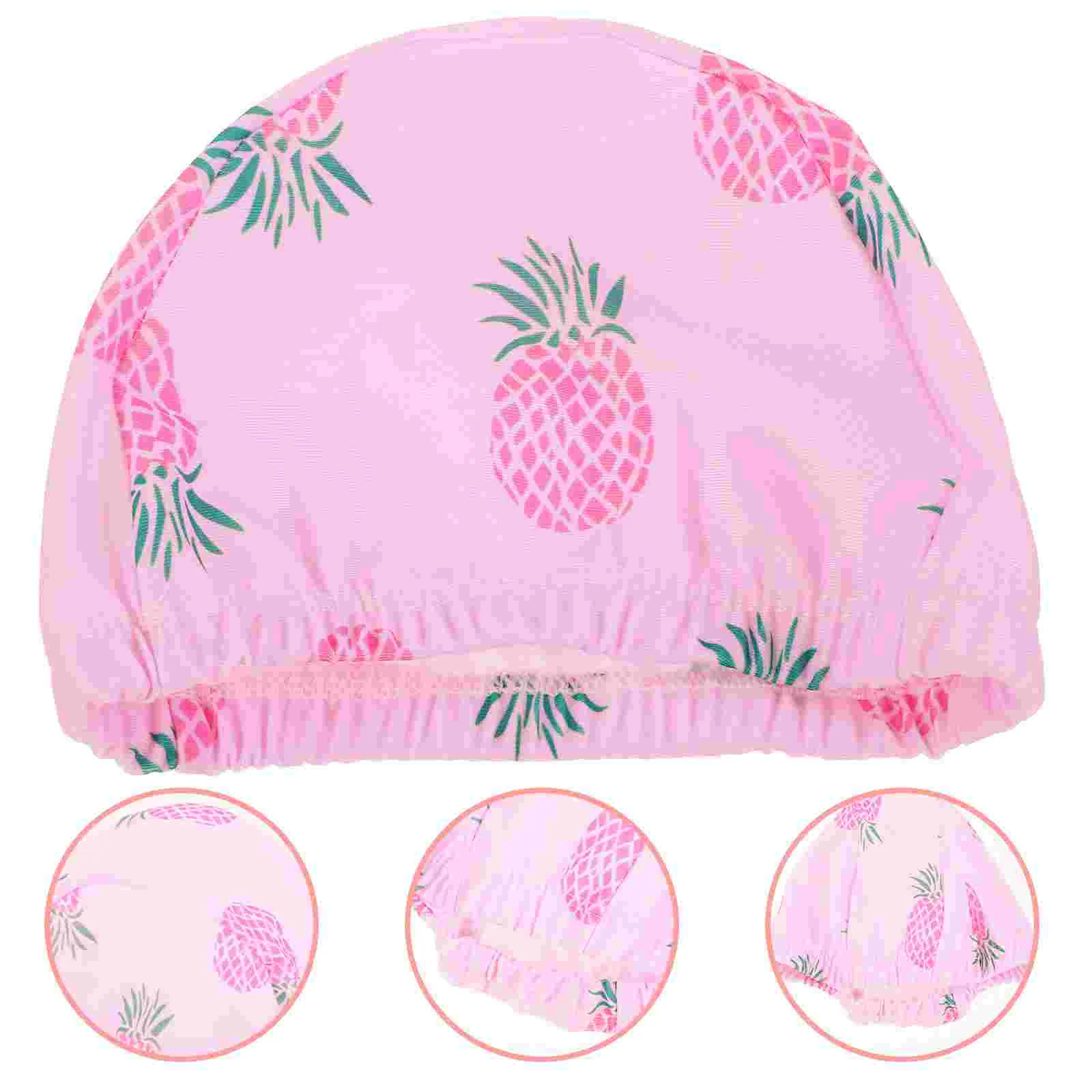 

2 Pcs Cute Large Children's Swimming Cap Girl Women's Hat Kids Baby Fabric Bath for Toddlers 3-5