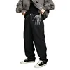 Skeleton Hand Embroidery Denim Pants Mens High Street Wide Leg Pants Streetwear Loose Casual Trousers Jeans Men 4