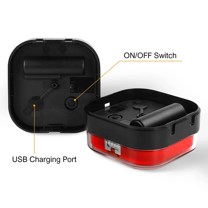LED Magnetic Wireless Trailer Tail Lights Kit with 7 Pin Plug Waterproof Trailer Light Cable-Free for Truck Lorry Van RV Caravan