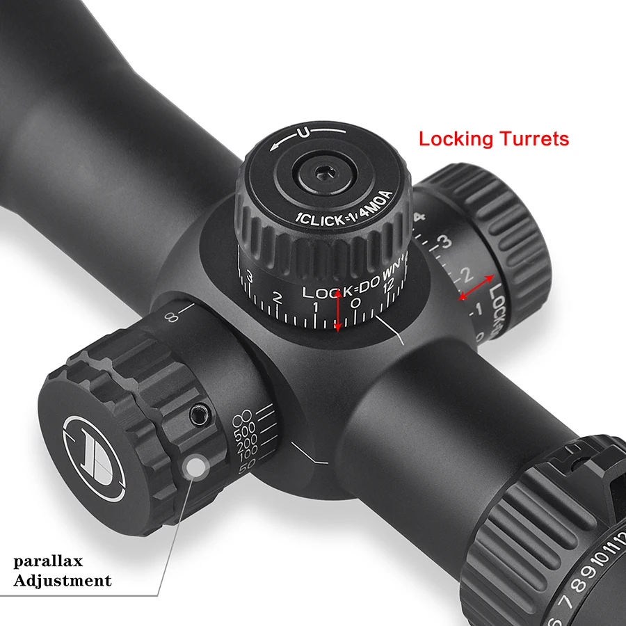 Discovery HT6-24X40SF FFP Compact FFP Scope First Focal Plane Rifle Scopes Optic Riflescopes Mount Glass Etched Reticle