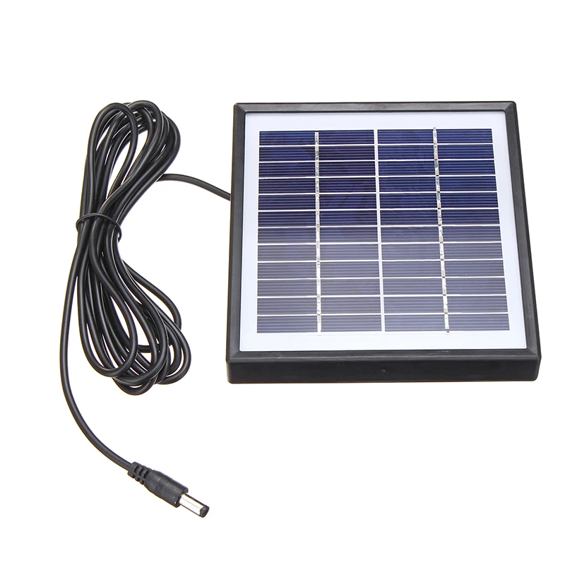 5W 12V Portable Solar Panel Battery Charger Polysilicon Epoxy Panels Outdoor Waterproof DIY For Car RV Boat 3m Cable
