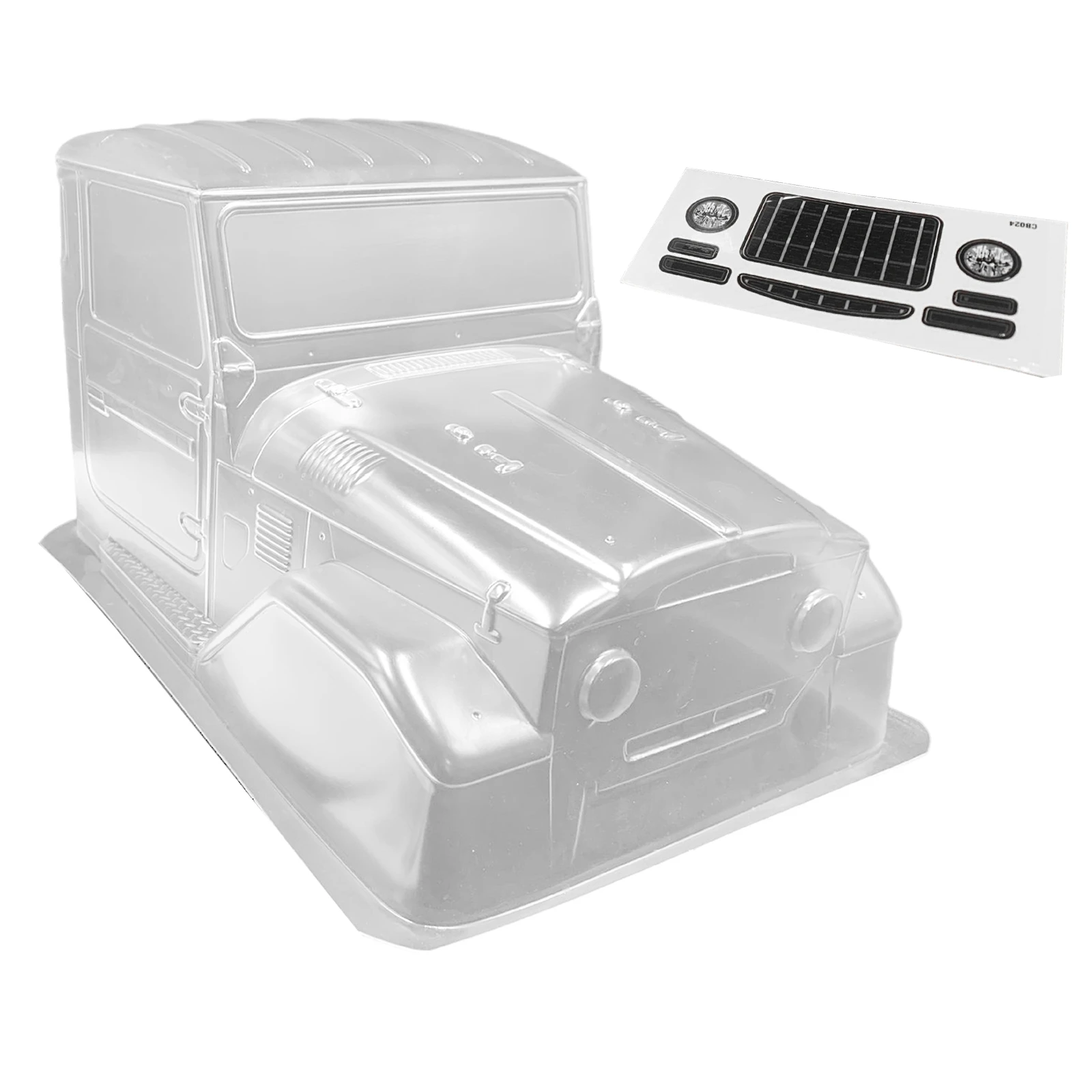 

New 313mm 1/10 1965 FJ40 Truck Cab PC Clear Body for RC Crawler Axial SCX10 TRX4 DIY Unpainted Upgrade Parts for rc car models