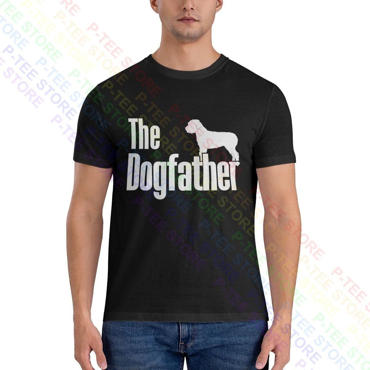 The Dogfather Lagotto Romagnolo Shirt T-Shirt Soft Funny Harajuku Hot Deals Tee
