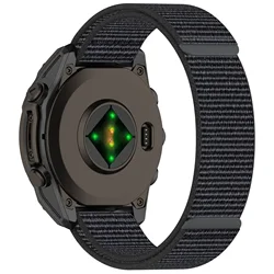 Nylon Hook & Loop Sport Band - Comfortable Strap for Garmin Watches (Dark grey)