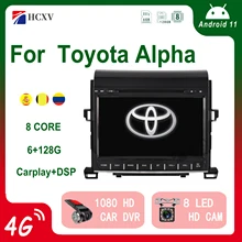 

HCXV Android Car Radio Stereo For Toyota Alpha 9 INCH 2 Din Stereo Car Navigation Multimedia System Dvd Player Audio Gps Carplay