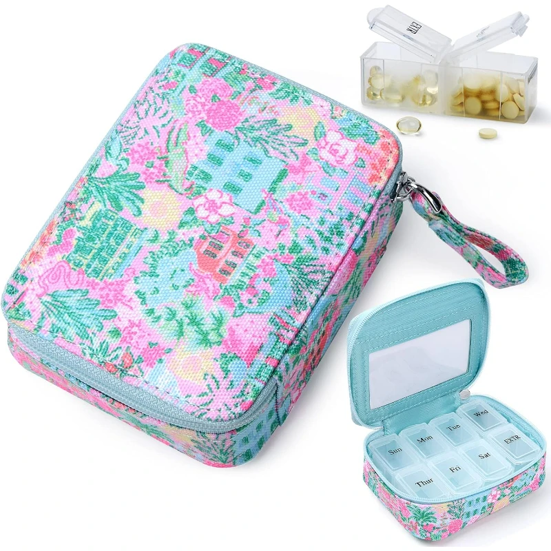 Weekly Pill Organizer Case for Vitamins and Supplements, 7-Day Travel Medicine Holder