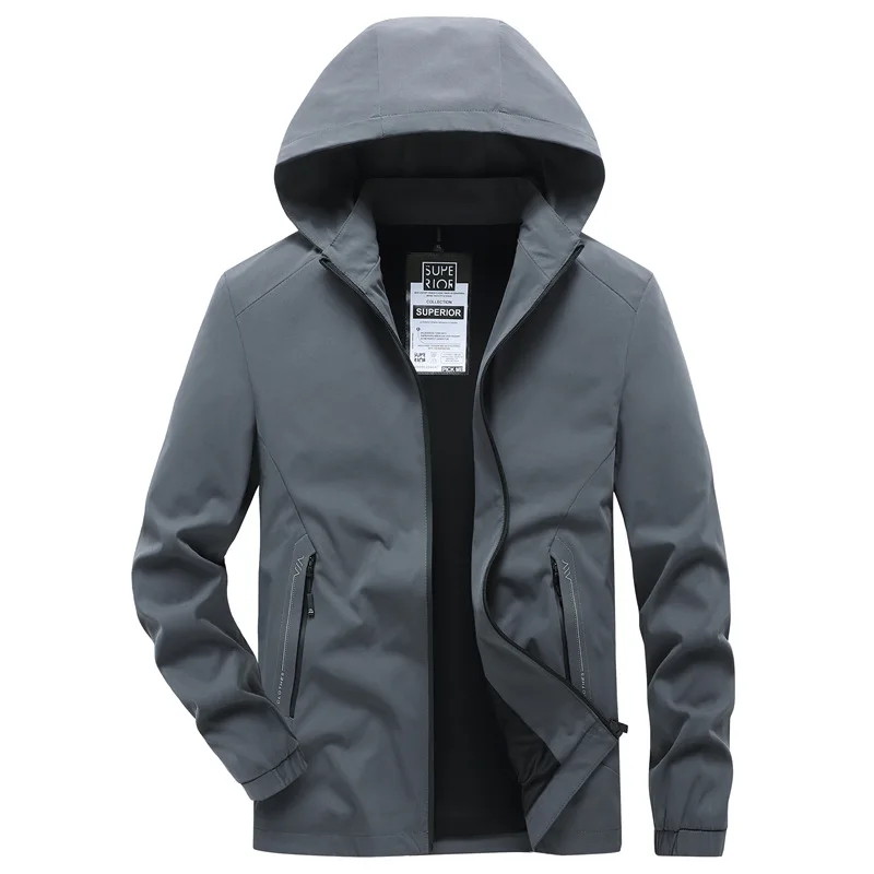 mens waterproof jacket Men Outdoor Hiking Jackets Waterproof Hooded Windbreaker Coat Men Spring Autumn New Casual Jacket Tactics Military Jackets Men waterproof jacket