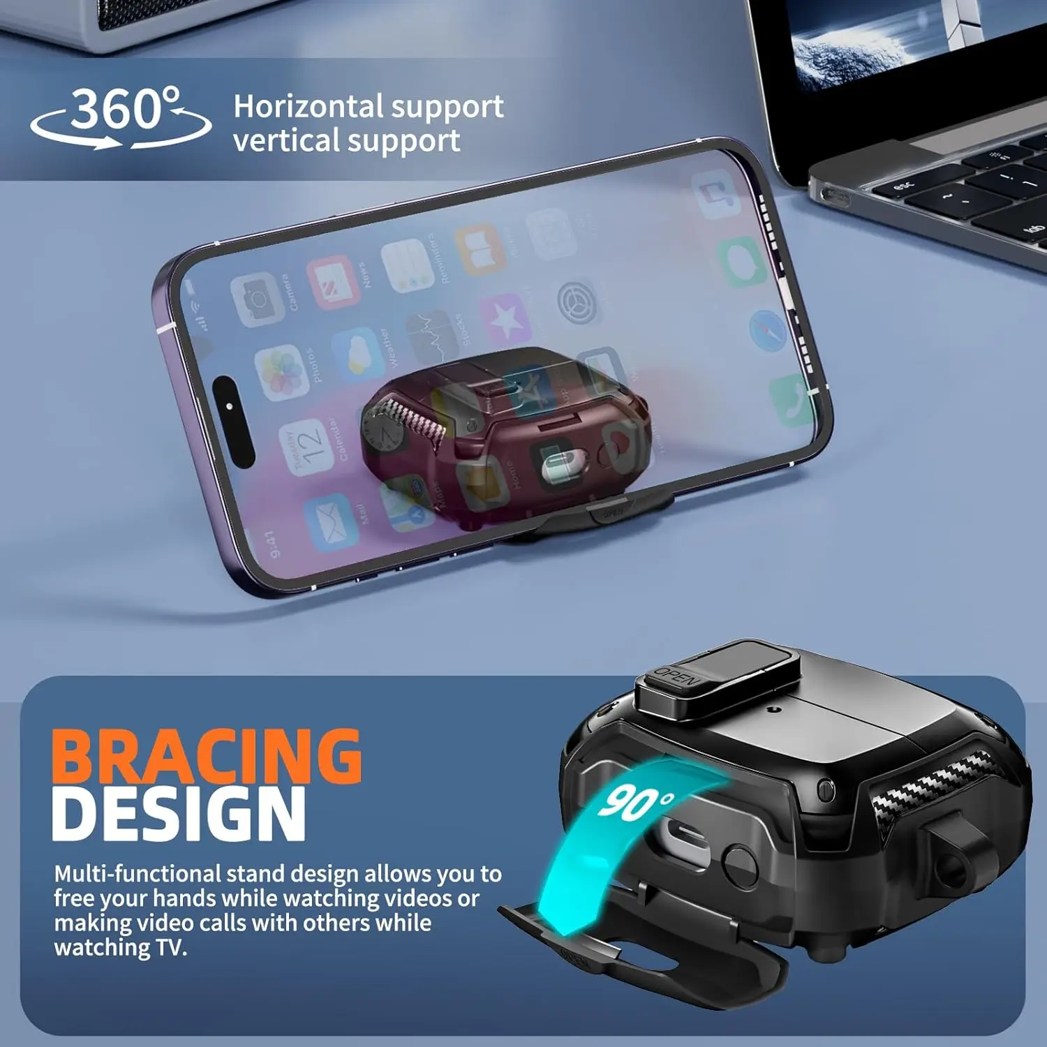 Secure Lock Clip Protective Case