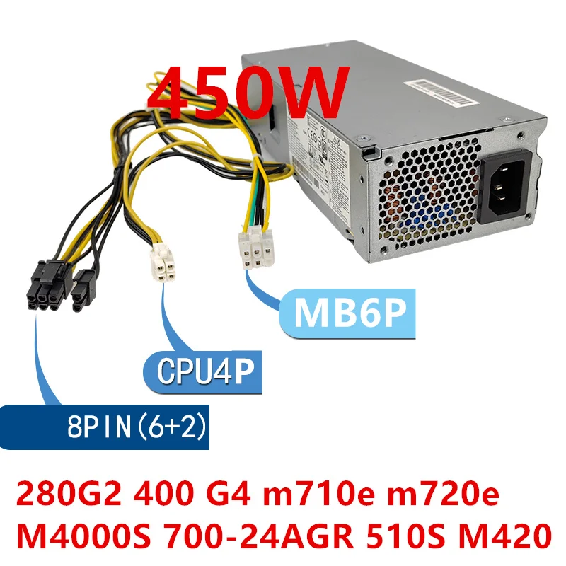 

New Original PSU For HP 280G2 400G4 m710e 720e 510S M420 6Pin 450W Power Supply PA-1450-1 PCH018 PA-1181-7 PCK027 PA-1261-7