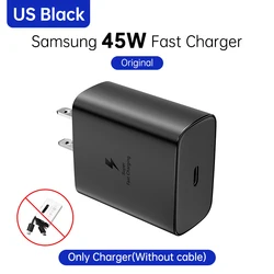 SAMSUNG Caricatore a muro Super Fast Charging da 45W con cavo USB-C da 5A