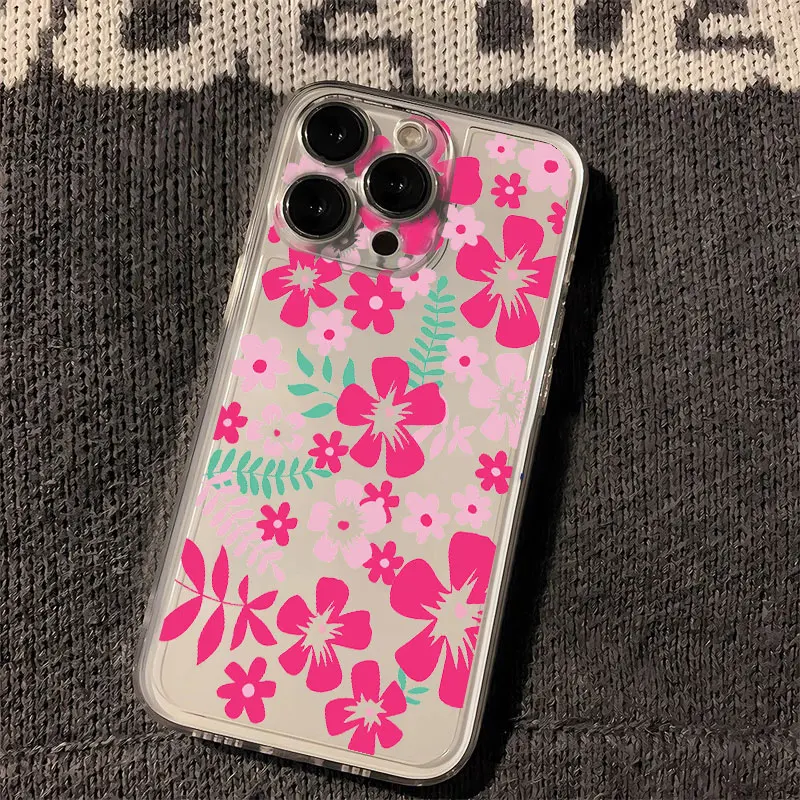 Vibrant Pink Floral Summer Phone Case Cover