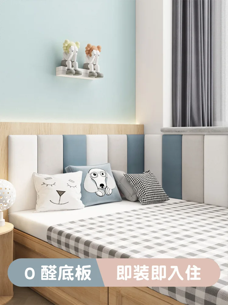 

2020 Tatami soft covering wall technology cloth bed surround headboard