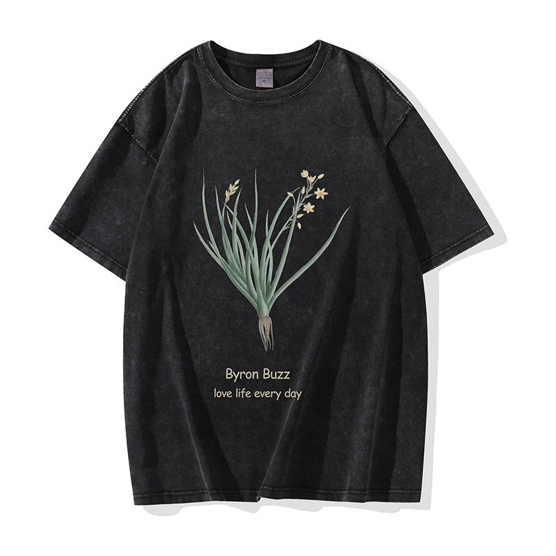 

Byron Buzz Harajuku Streetwear T Shirt Cotton Tshirt Men Hip Hop Casual Loose Tee Shirts 2023 Summer Fashion Top