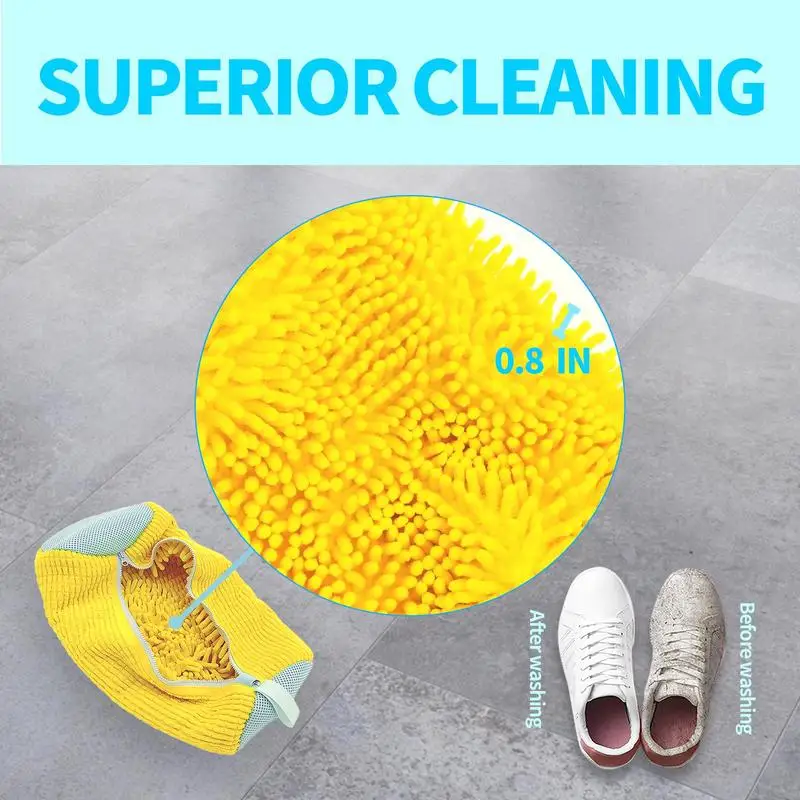 Reusable Mesh Shoe Washing Bag for Washing Machine - 2-Pack Laundry Protector with Gift Box, Durable Footwear Wash Accessories 3