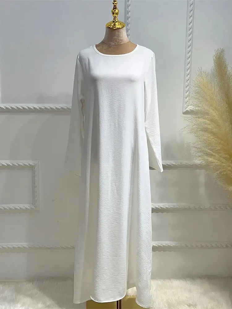 white inside dress