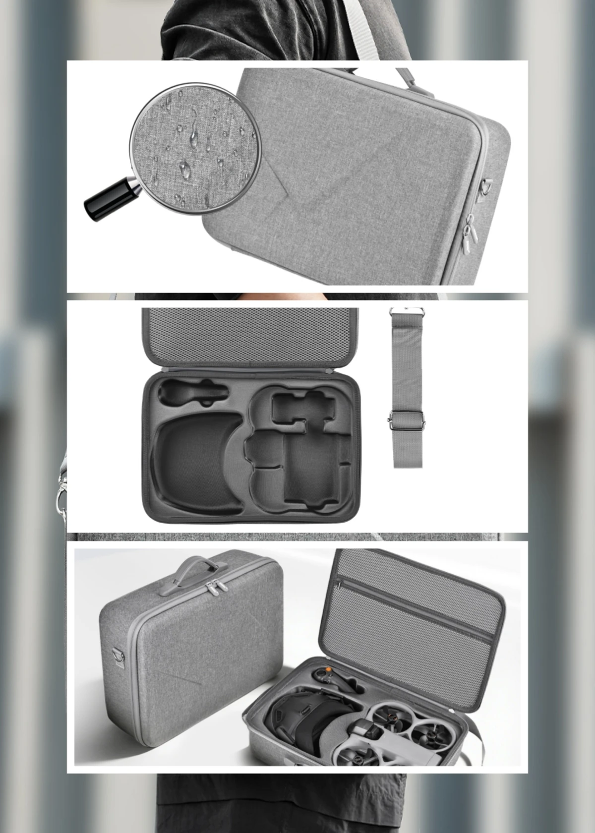 아바타 360 롱라이프 플라이 모어 콤보용 휴대 케이스, DJI 아바타 360 대용..