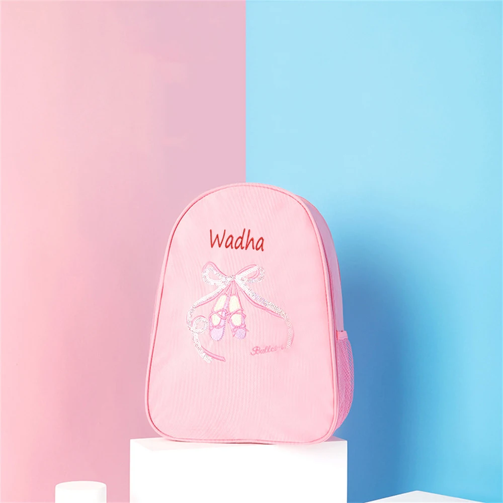

Children's Dance Bags Personalized Girls' Ballet Performance Bags Custom Embroidered Name Kids Dance Training Backpacks Gift Bag