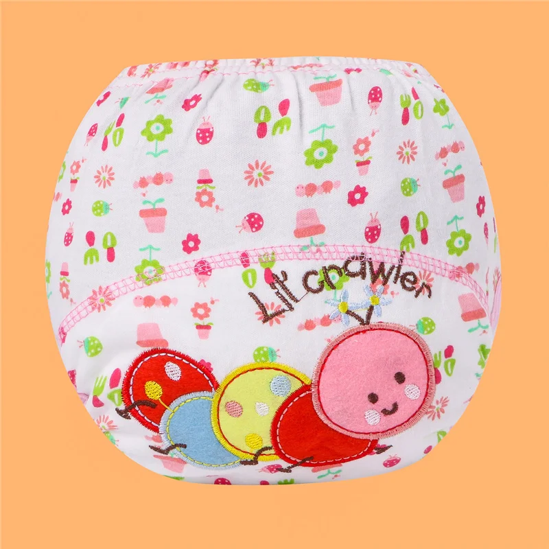 Baby Training Pants Cloth Diapers Reusable Cotton Printed Washable Infants Children Underwear Nappy