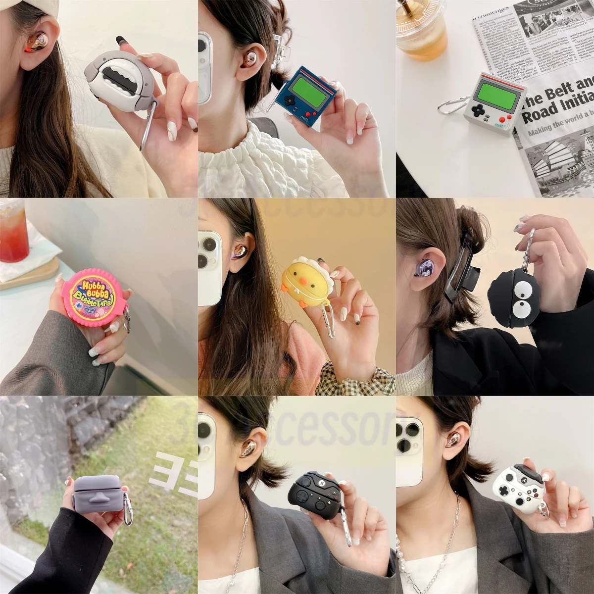 Custodia Per Controller Per Console Di Gioco Vintage 3D Per Samsung Galaxy Buds Live 2 Pro Buzz Buds2 Pro Custodia Per Auricolari In Silicone Con Port