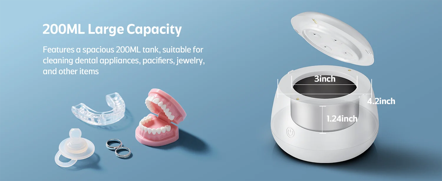 Ultrasonic Retainer Cleaner Machine For Dentures And Jewellery_voghion.com