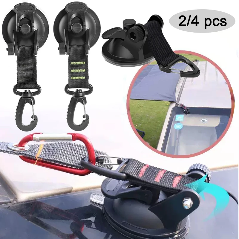 24PcsCarTentSuctionCupsOutdoorCampingRopePowerfulSuctionCup