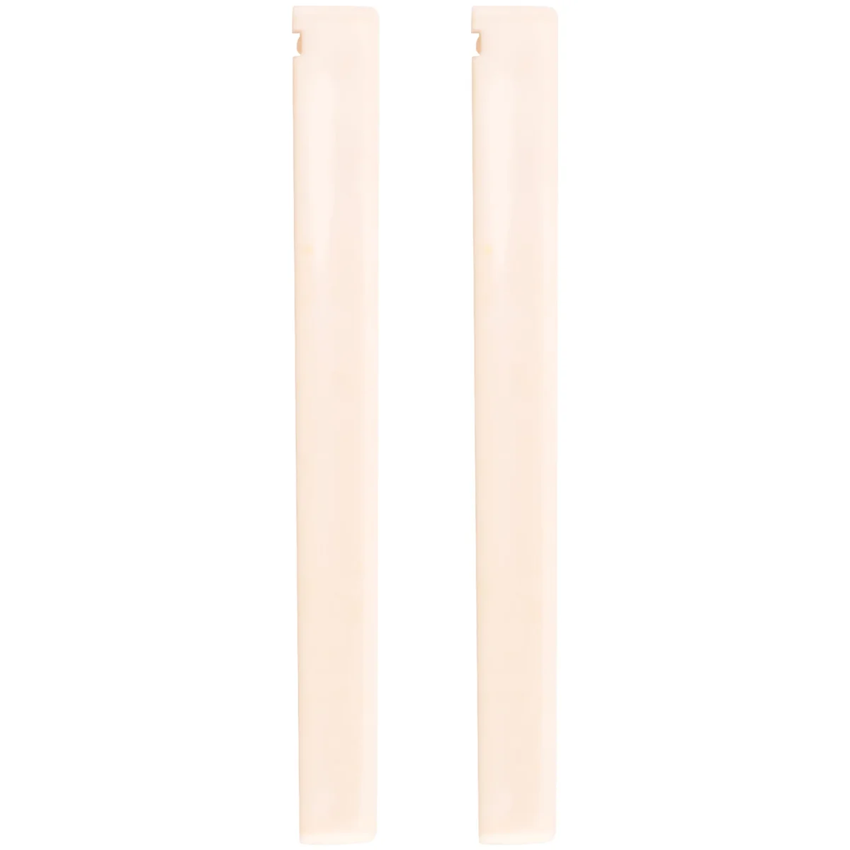 2 Pcs Spare Part Beige Plastic Bridge Saddle Nut for Classical Guitar guitar tool