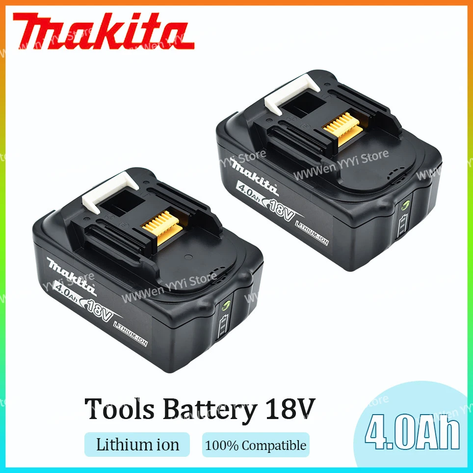 

18V 4.0Ah Makita Original With LED lithium ion replacement LXT BL1860B BL1860 BL1850 Makita rechargeable power tool battery 4AH