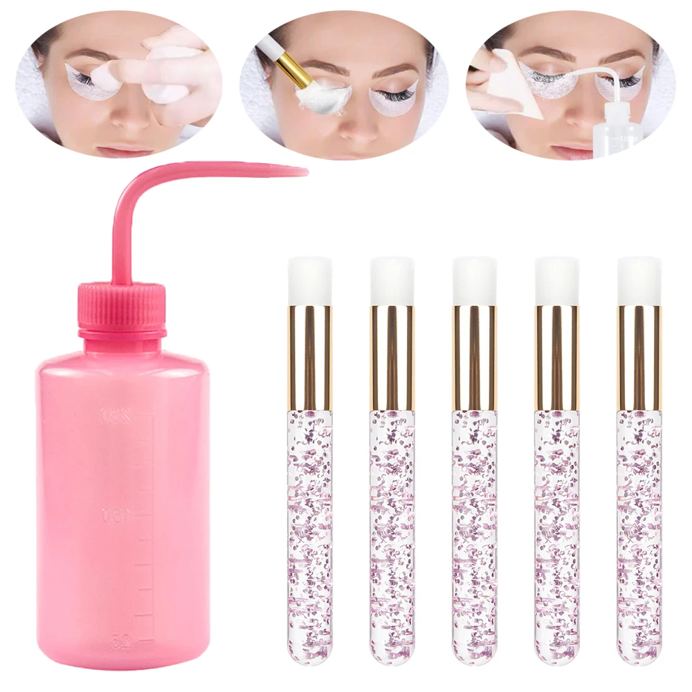 Eyelash Cleaning Washing Bottle Eyelash Extension Clean Brushes Lash