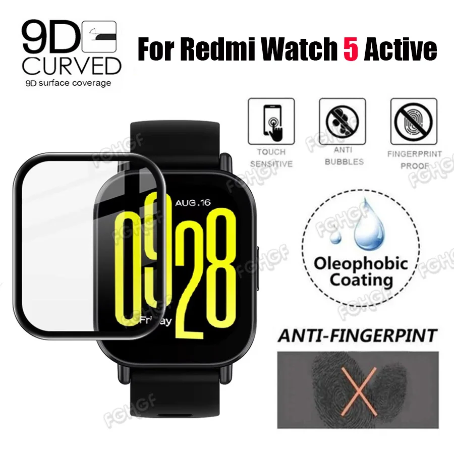 Full Coverage Anti-Scratch Screen Protector for Smartwatches (Film, Not Glass)