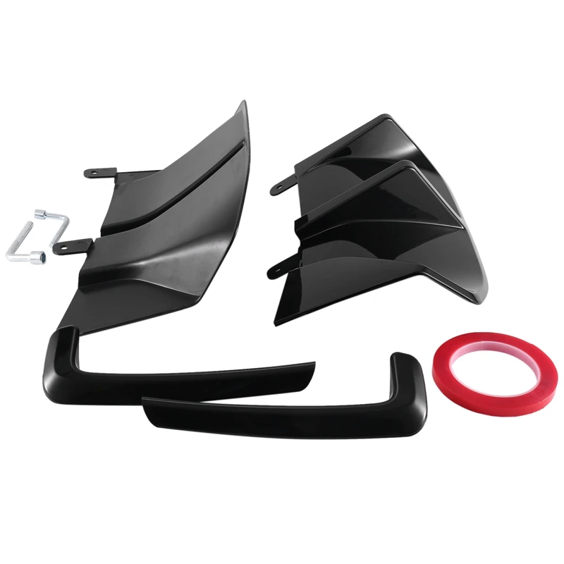 

4Pcs Car Tail Rear Lip Spoiler Fog Lamp Frame Decorative Sticker For BMW Ix3 2022 Car Accessories