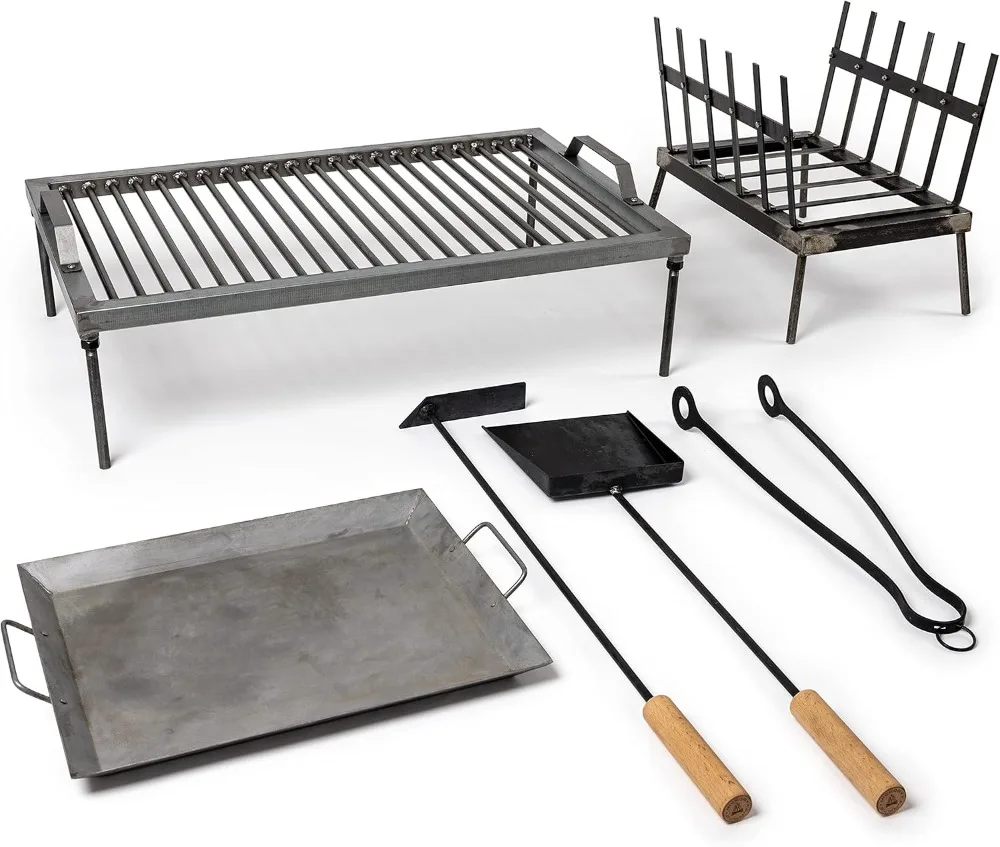 argentine grill-argentinian gaucho santa maria argentinian parrilla set with all tools included BBQ Parrilla